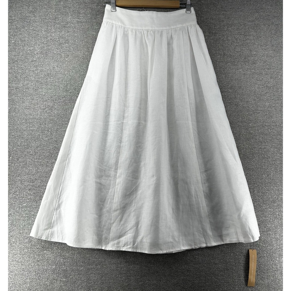 Classic White A-Line Women's Skirt